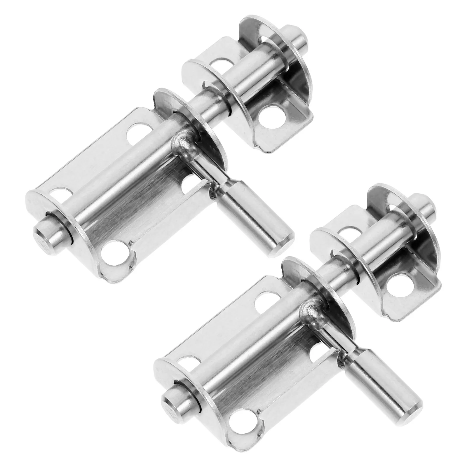 

2Pcs Stainless Steel Door Bolts Latches Hand Polished Rust Resistant Anti-Theft Lock Buckle Thickened Safety Latch for Doors