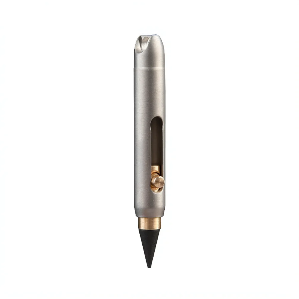 Small Titanium Pencil Erasable Keychain Pen Pocket Sized Writing Tool No Sharpening Required Durable Accessory For Commuting