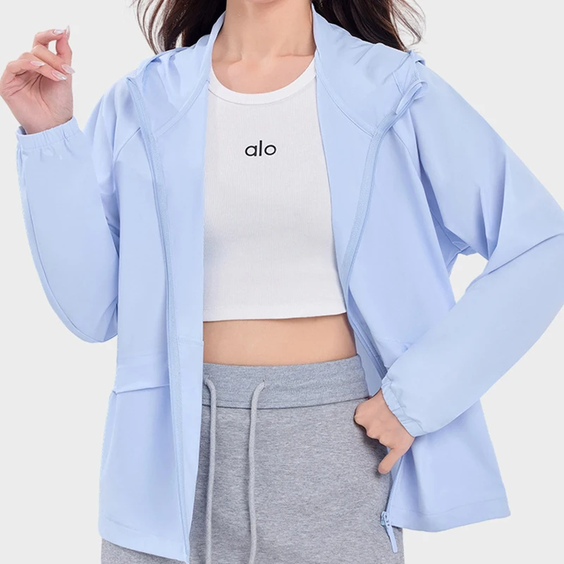 Summer Outdoor Sun Protection Clothing Women Quick Drying Loose Hooded UV Protection Jacket Woman Ice Sensation Breathable Coats