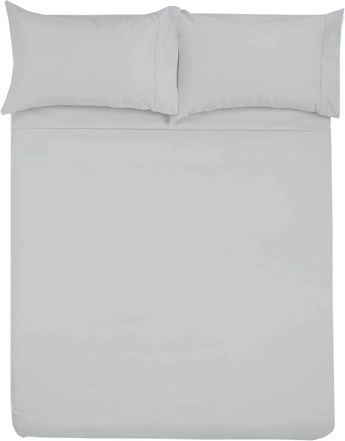 

Microfiber Rv Sheet Sets, 48X75 3/4 Full Bunk, Light Grey Solid, Bed Sheets For Campers, Rv'S & Travel Trailers Easy Fit Mattr