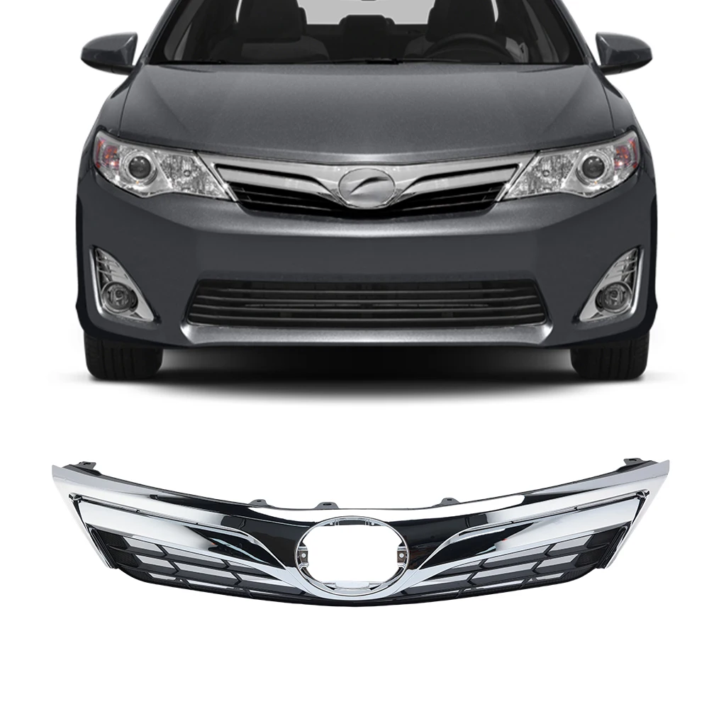 

Решетка радиатора (верхняя) для Toyota Camry L LE XLE 2012-2014, аналог US-версии, замена, артикулы 53101-06560, TO1200343