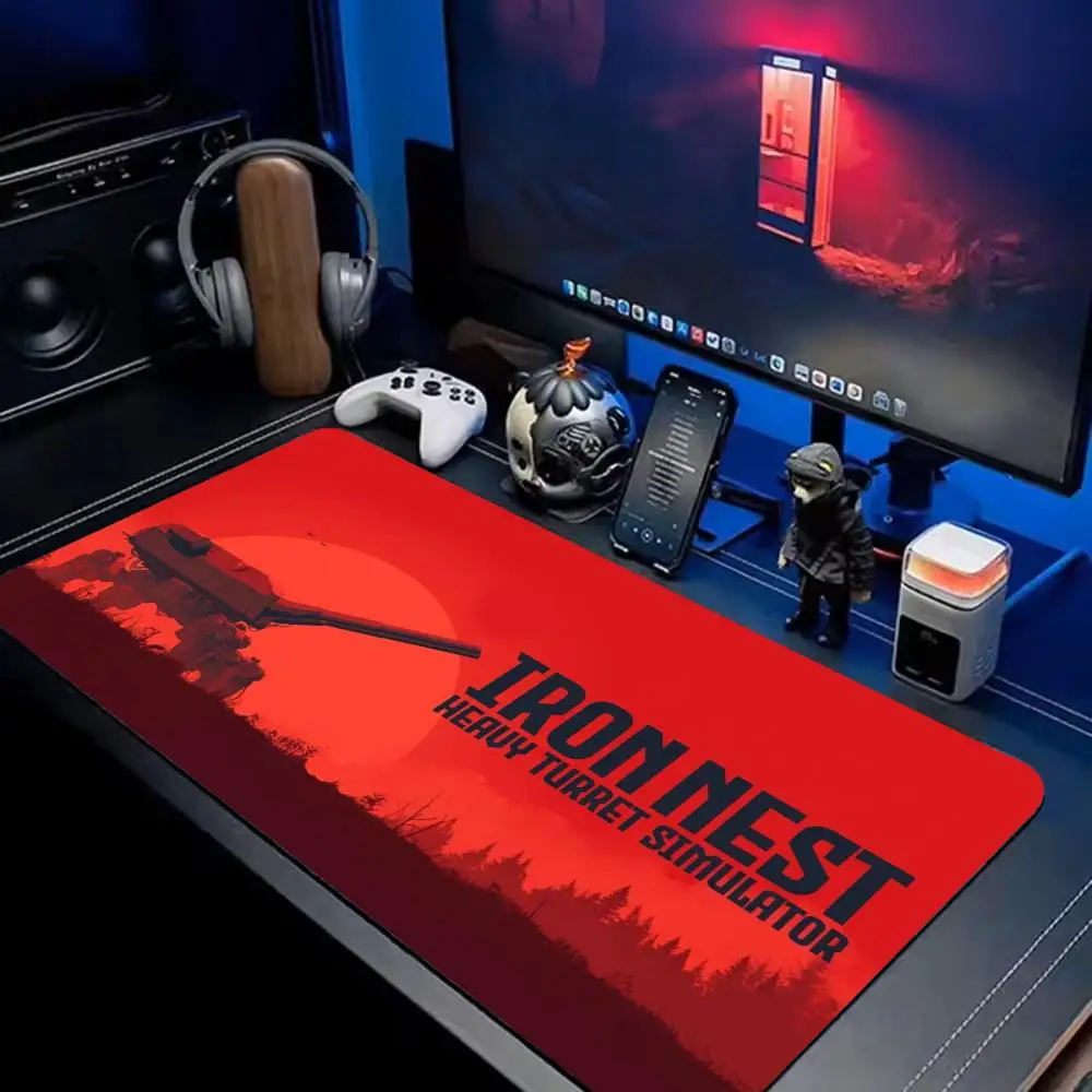 IRON NEST Heavy Turret Mouse Pad Extra Large XXL Extended Gaming Desk Mat Customizable natural non-slip rubber