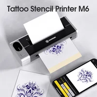 Dragonhawk M6 Mini Impresora Térmica para Plantillas de Tatuaje Inteligente Inalámbrica Bluetooth Compatible con Sistemas Android y Apple