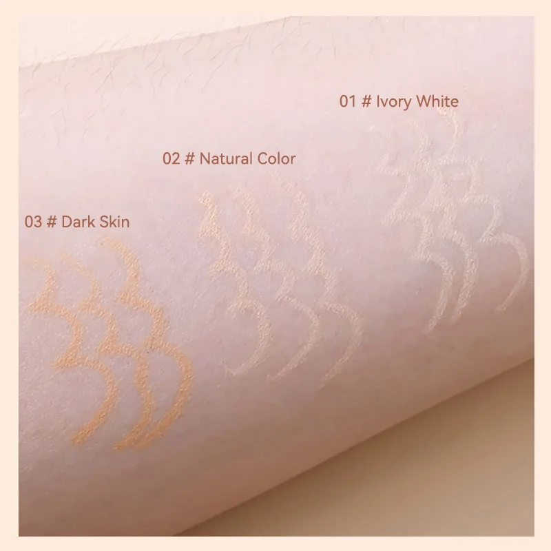 HISYI 실크 컨실러 방수 커버 컨실러로 컨실러를 자연스럽게 커버하며, 누드컬러 라이너펜슬로 컨실러를 자연스럽고 얇게 커버하여 메이크업을 더욱 세련되게 합니다. 3가지 컬러로 다양한 피부톤에 적합합니다