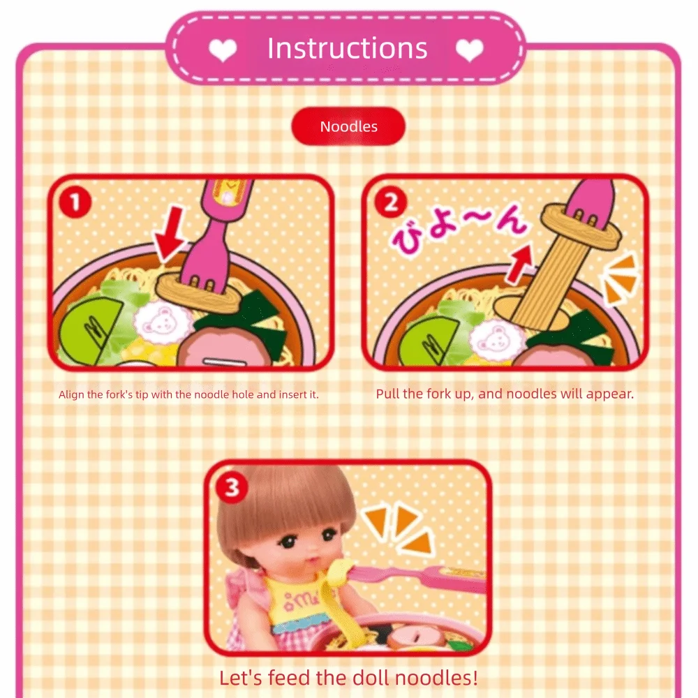 Simulated Ramen Feeding Toy Role Play Kitchen Toys Food Feeding Toys Cartoon Desktop Ornament Play House Toys Girl Gifts