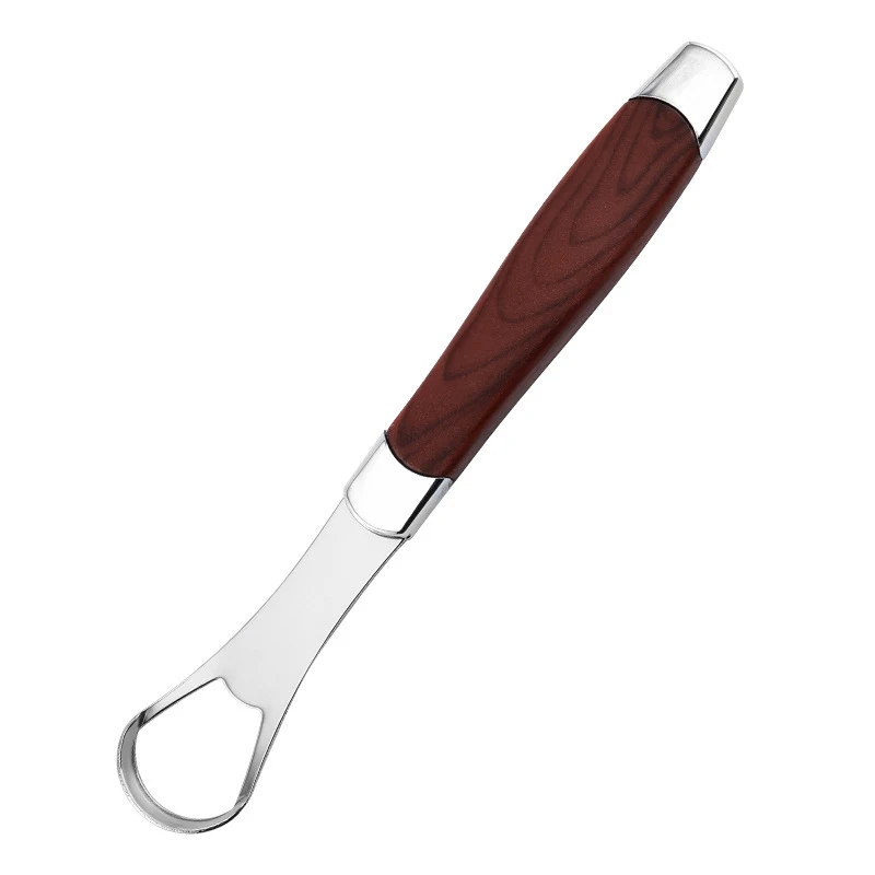 Raspador de lengua de grano de madera de acero inoxidable, limpiador de revestimiento de lengua, cepillo de recubrimiento de lengua, herramienta de limpieza de lengua Oral, aliento fresco