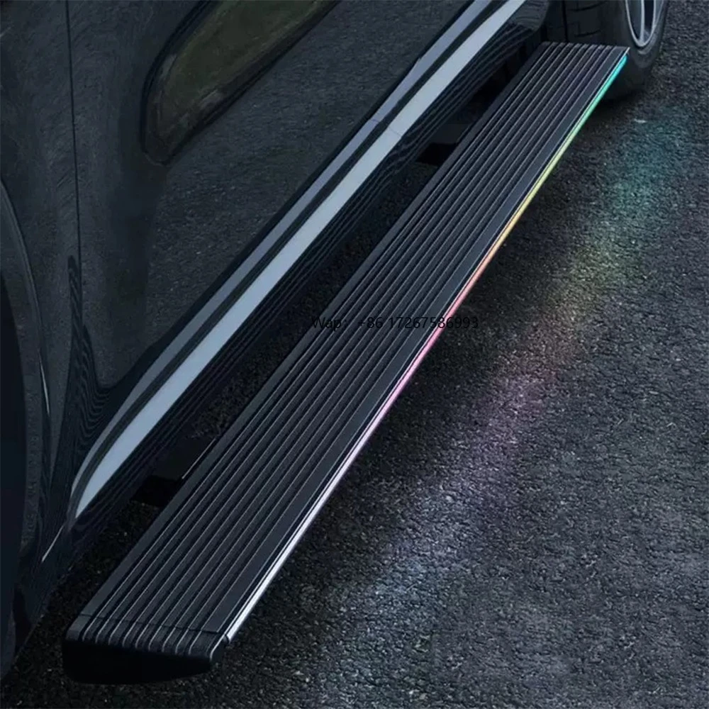 

Running Board with Led Light for Electric Step with Automatic Retractable Side Steps Getting on and Off the Vehicle