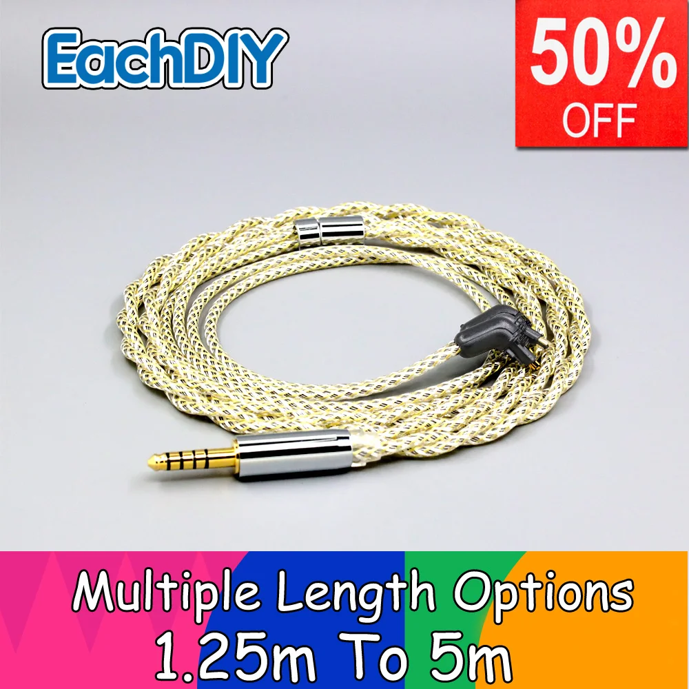 

TypeS 23AWG Litz Shielding Silver OCC Earphone Cable For Sony MDR-EX1000 MDR-EX600 MDR-EX800 MDR-7550 LN008936