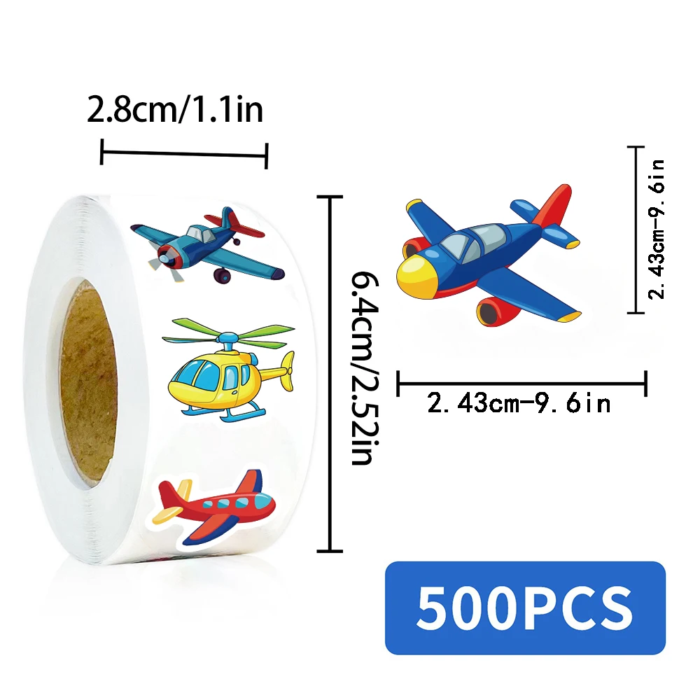 500 قطعة لفة طائرة لاصق ملصق الحنين Harajuku محمول الأمتعة الرجعية القهوة الهاتف المعيشة الهاتف سيارة دراجة نارية الشارات