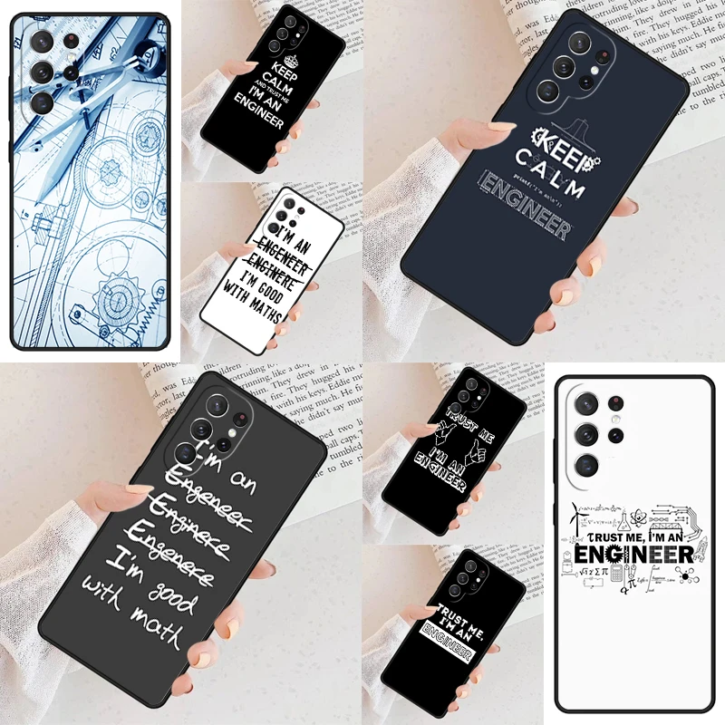 I m An Engineer I m Good At Maths Phone Case For Samsung Galaxy S24 S23 S22 S21 Ultra S10 Note 10 Pro S20 Plus FE S9 S8 Cover