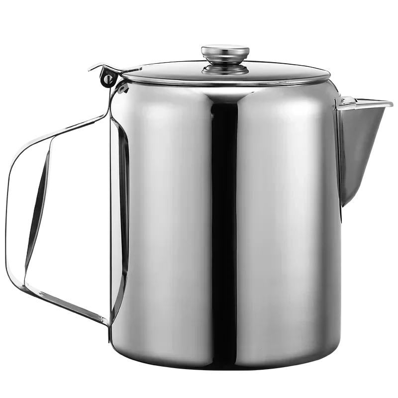 DirStainless steel tea pot Hong Kong style aluminum tea pot set, silk stockings, milk  special tea pot tool commercial thickened