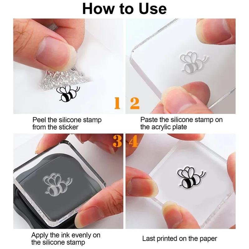 1Sheet Gnome Dwarf Silicone Clear Stamp Butterfly and Bee Flower Transparent Silicone Stamp Sunflower Clear Stamp for Scrapbook
