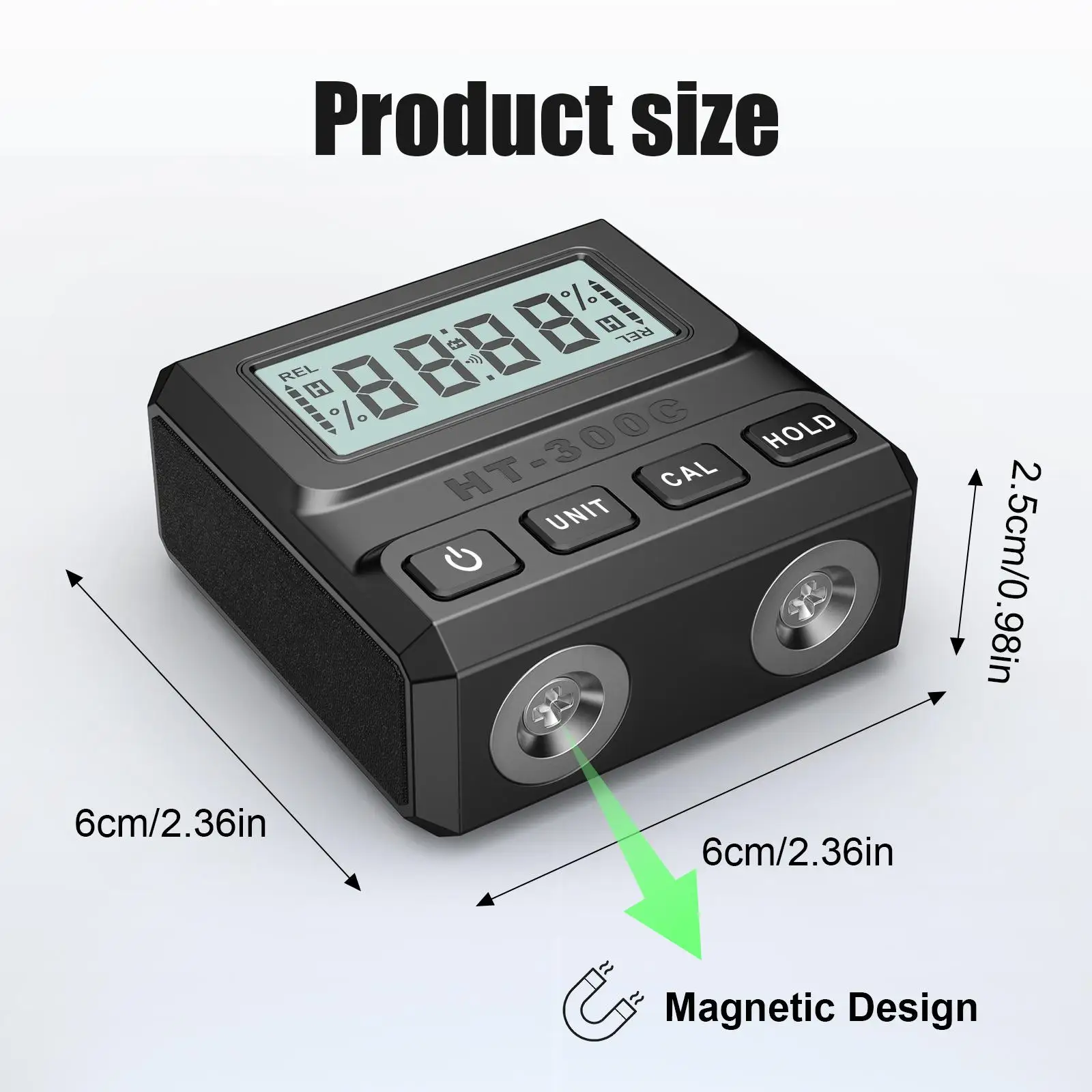 Digital Inclinometer Angle Finder Protractor Meter Professional for Picture Hanging Multipurpose Measuring Tool