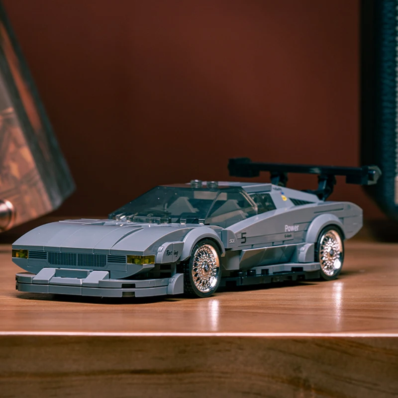 

M1 Ретро спортивный автомобиль, строительный блок, креативная сборка, модель, украшения, контейнер, коробка для дисплея, игрушка, подарок для мальчика