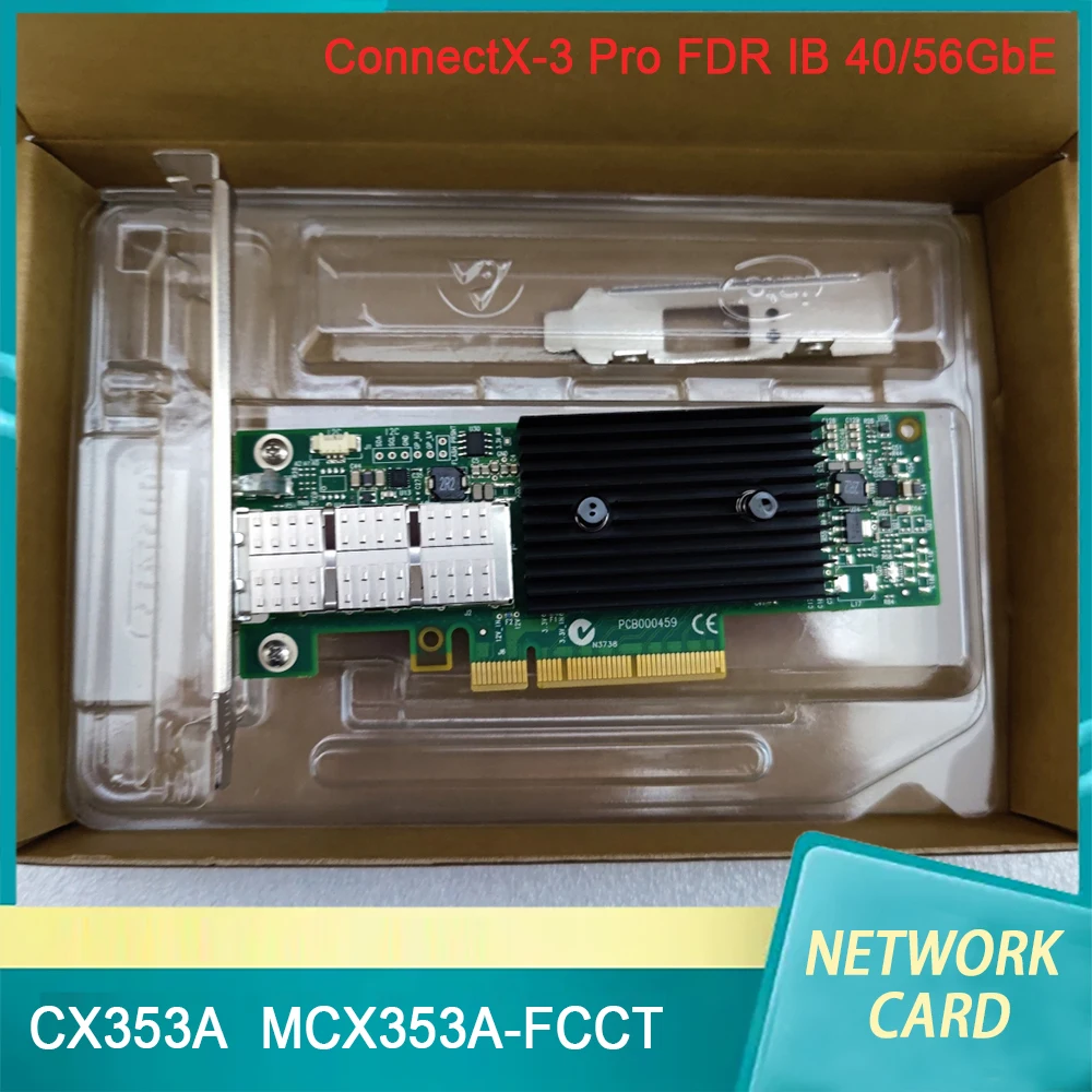 Network Card For Mellanox NIC CX353A MCX353A-FCCT ConnectX-3 Pro FDR IB 40/56GbE Single Port