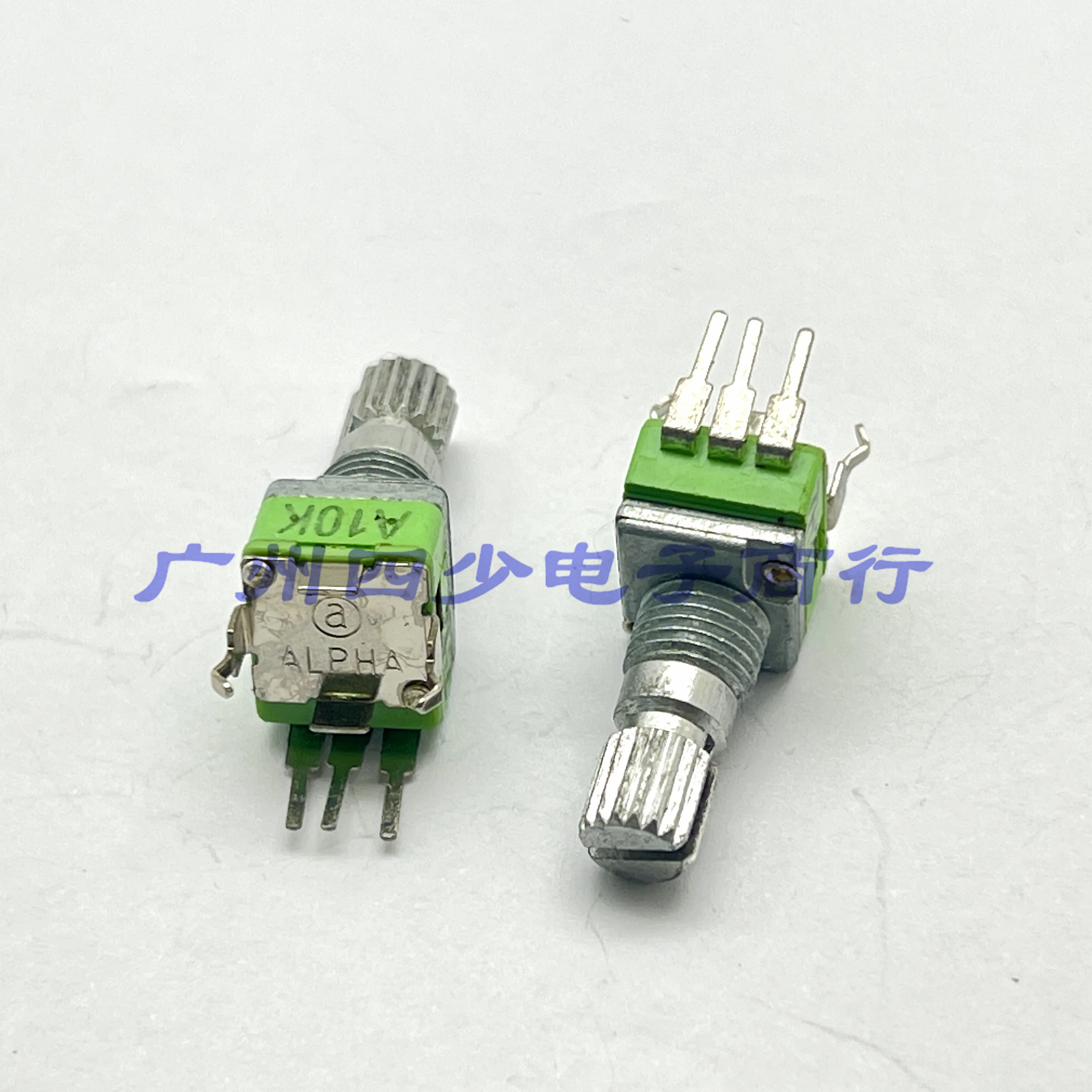 2 pcs Taiwan ALPHA Precision Potentiometer A10K with a 15mm handle length