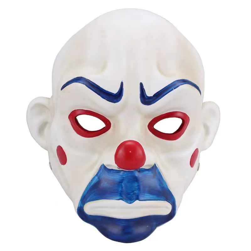 

High-grade Resin Joker Bank Robber Mask Clown Dark Knight Prop Masquerade Party Resin Masks On Sale