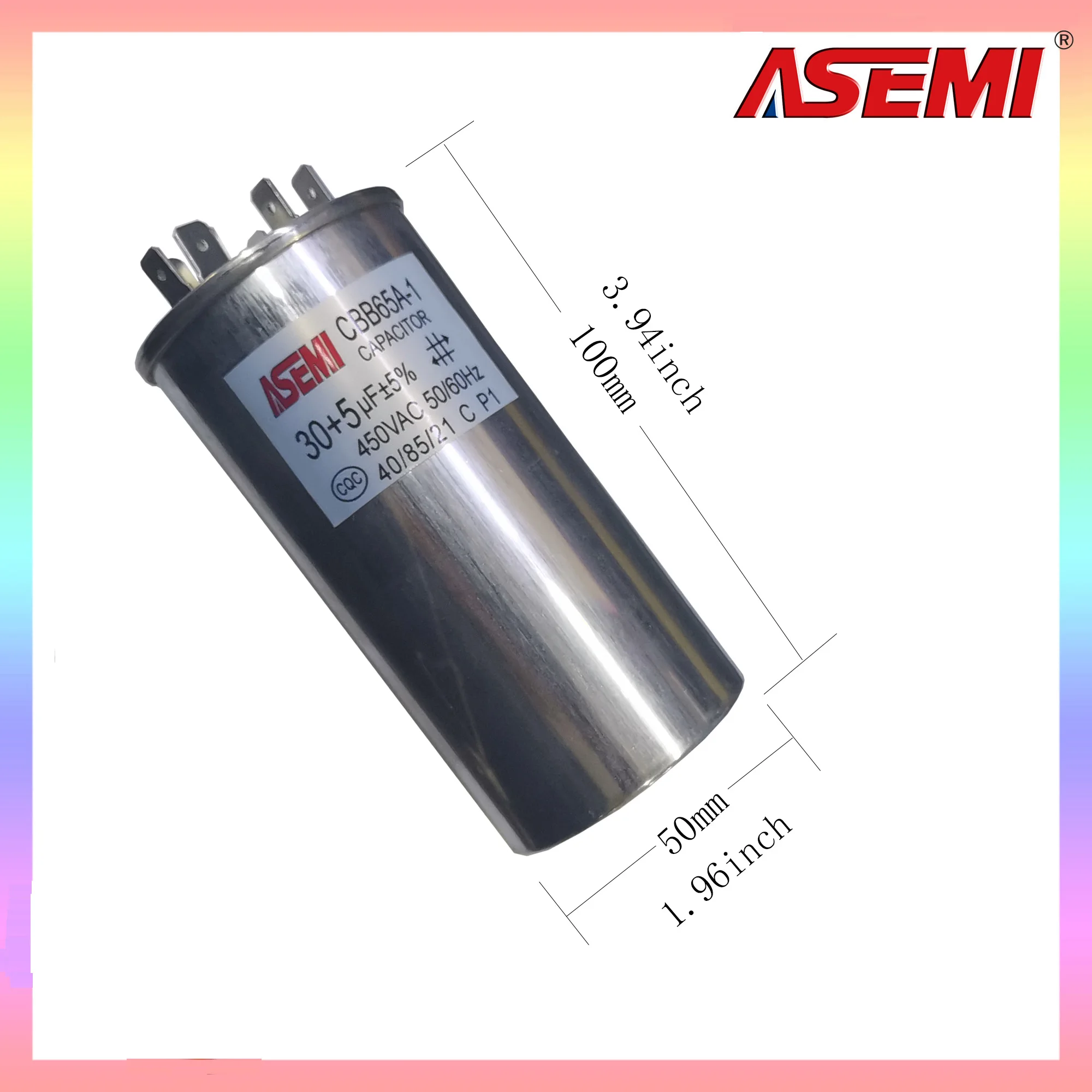 CBB65 450V AC 60uF+5uF 25+5uf 30+2uf Motor Capacitor Air Conditioner Compressor Start Capacitor