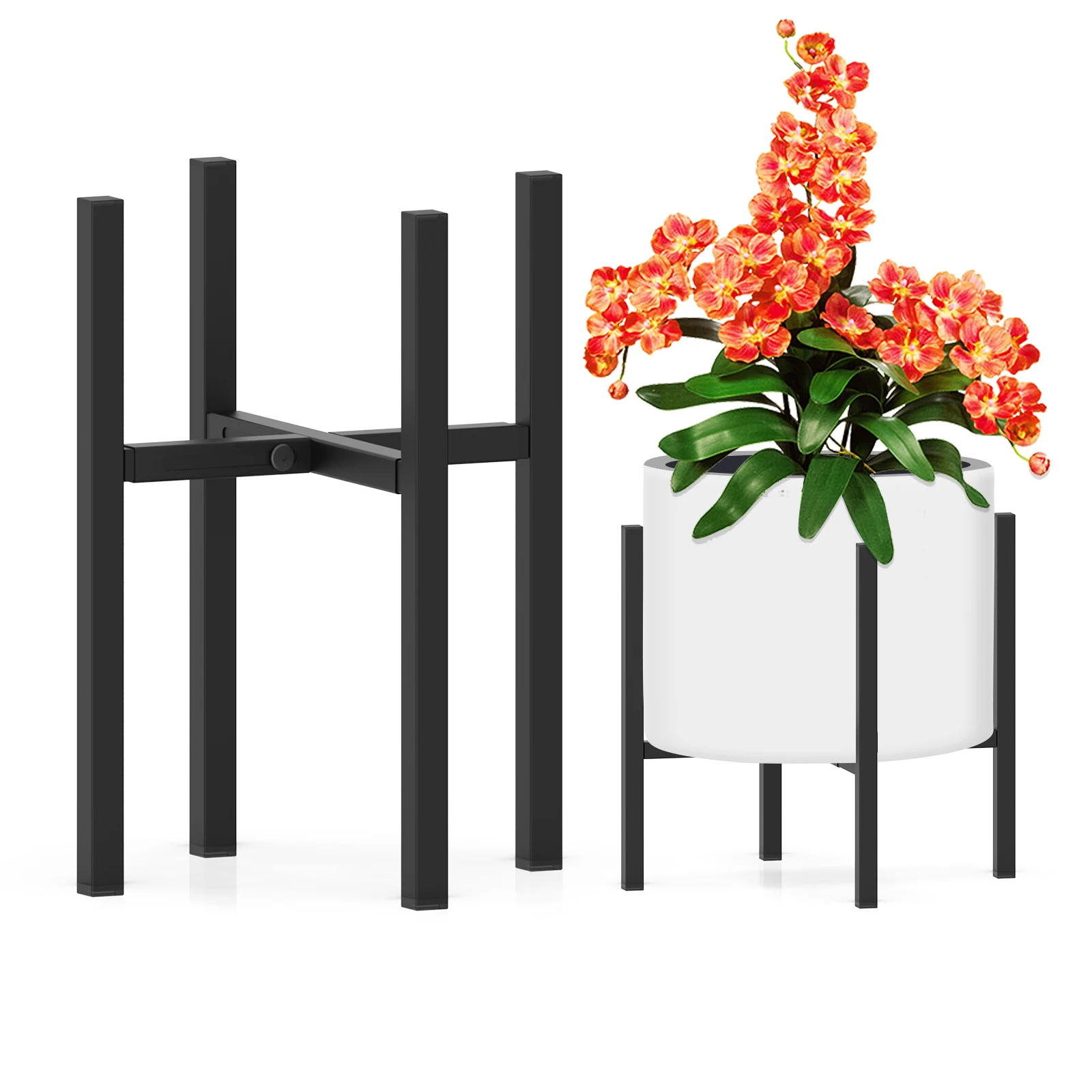 

Factory direct sales modern adjustable retractable potted plant shelves indoors