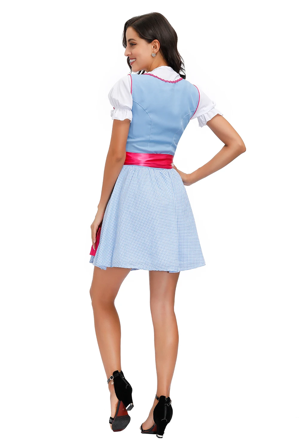 Women Oktoberfest Costume German Traditional Bavarian Beer Festival Dirndl Dress Cosplay Halloween Party Clothing