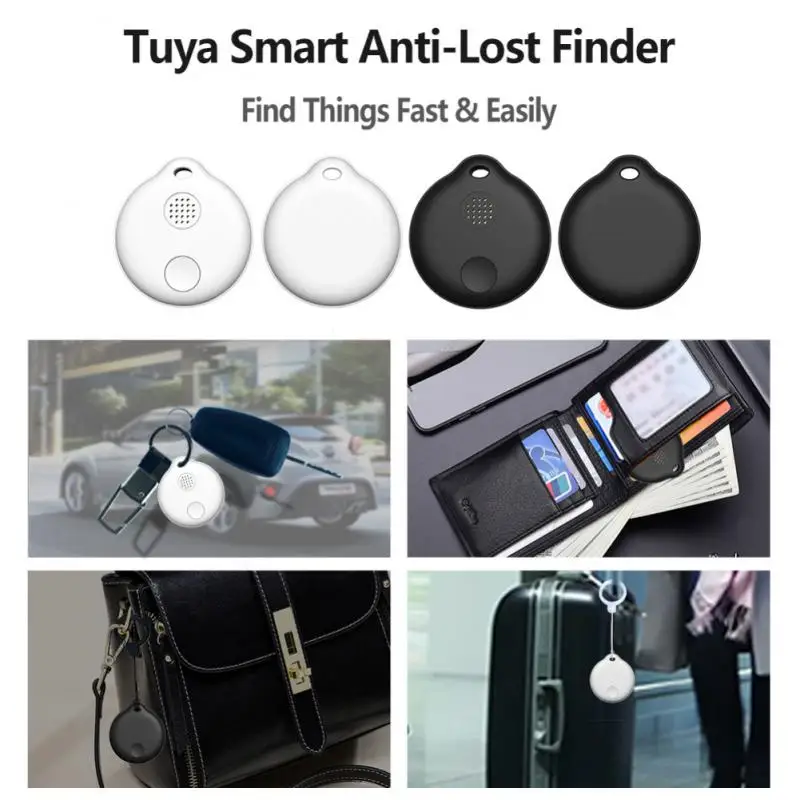 Tuya Mini GPS Tracker Smart Tag Anti-Lost Alarm Suitcase Pet Key Finder Smart Home APP Wireless Bluetooth Mobile Pet Kids Finder