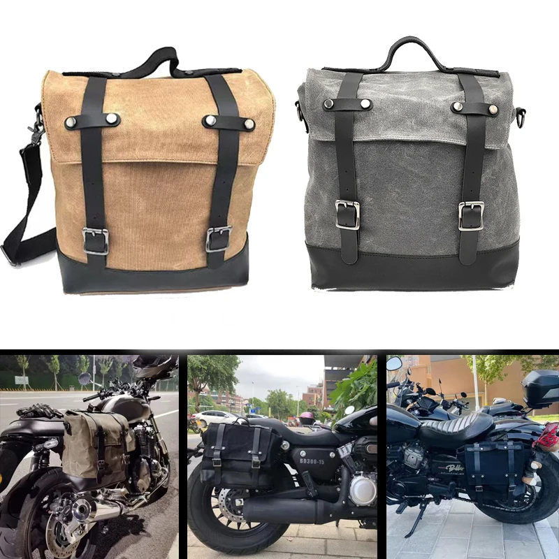 

Подходит для Honda Ретро мотоциклетная боковая сумка, мотоциклетная сумка с краями, подвесная сумка, водонепроницаемая сумка для верховой езды, сумка