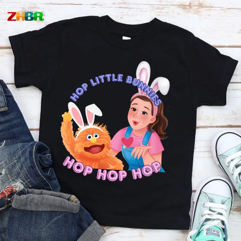 

Easter Shirt Kids Ms Rachel T-shirt Boy Girl Outfits Kids Short T Shirt Children Shirt Clothes T-shirts Happy Easter Outfit Cool