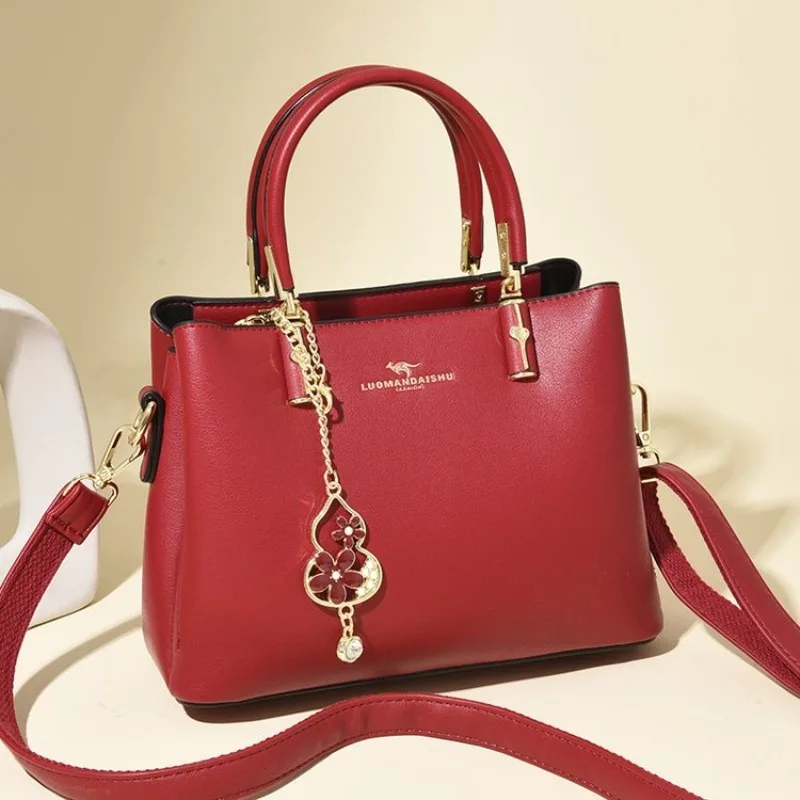 Sac à bandoulière élégant pour femmes, sac à bandoulière d'affaires de loisirs avec une couleur unie Simple et un Look tendance à la mode