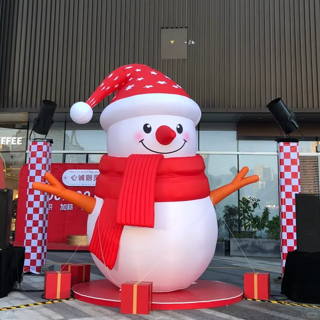 

Fast Air shipping Outdoor Giant Inflatable Snowman 10m 33ft Tall for Advertising - Perfect for Holiday Decorations