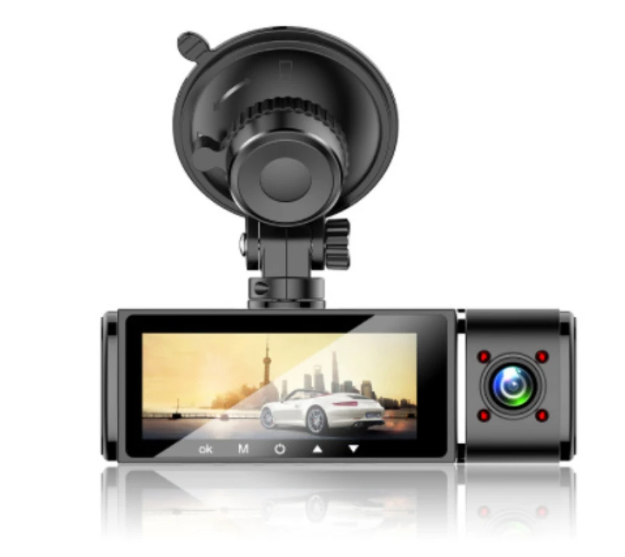 C10 Dashcam 3.16 "Display 1080p High-Definition Seamless Loop Video Starlight Night Vision Support 256G Multi-language