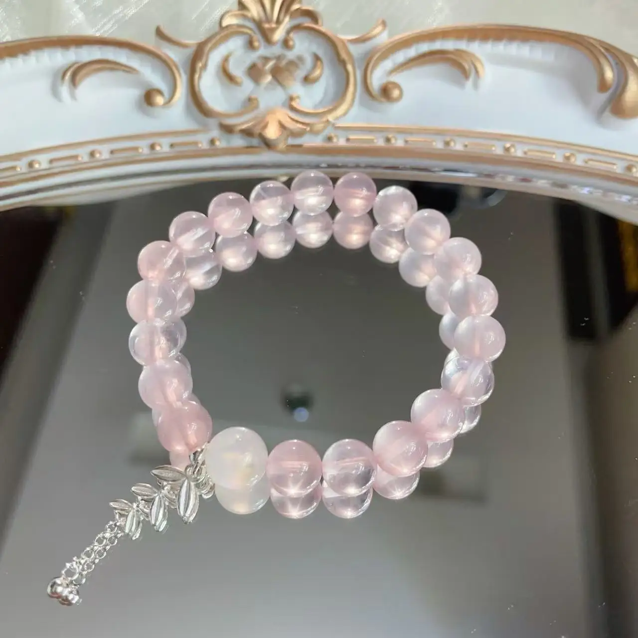 

Natural Powder Crystal Bracelet Women's Light Luxury Fashion Bracelet Gift