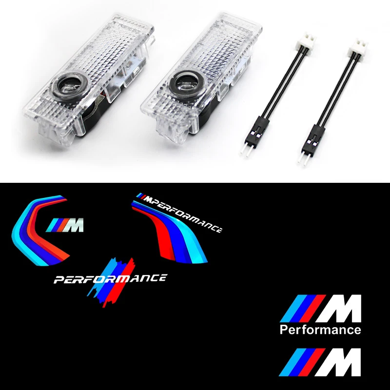 Projecteur LED avec logo de porte de voiture, lumière de bienvenue pour Mini Logo BMW M E90 E60 F18 E46 F30 F20 M2 M5 M3 E87 M4 X3 X5 X1, accessoires