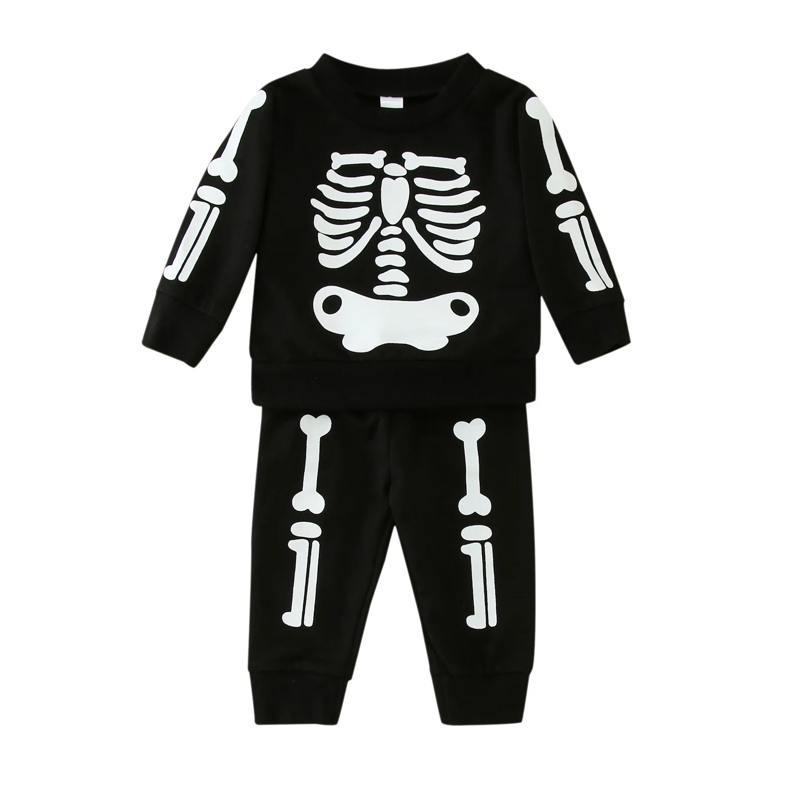 Halloween Newborn Infant Baby Boys Girls Halloween Costumes Winter Clothes Sets Long Sleeve Sweatshirt+Pants Sets 2Pcs Outfits