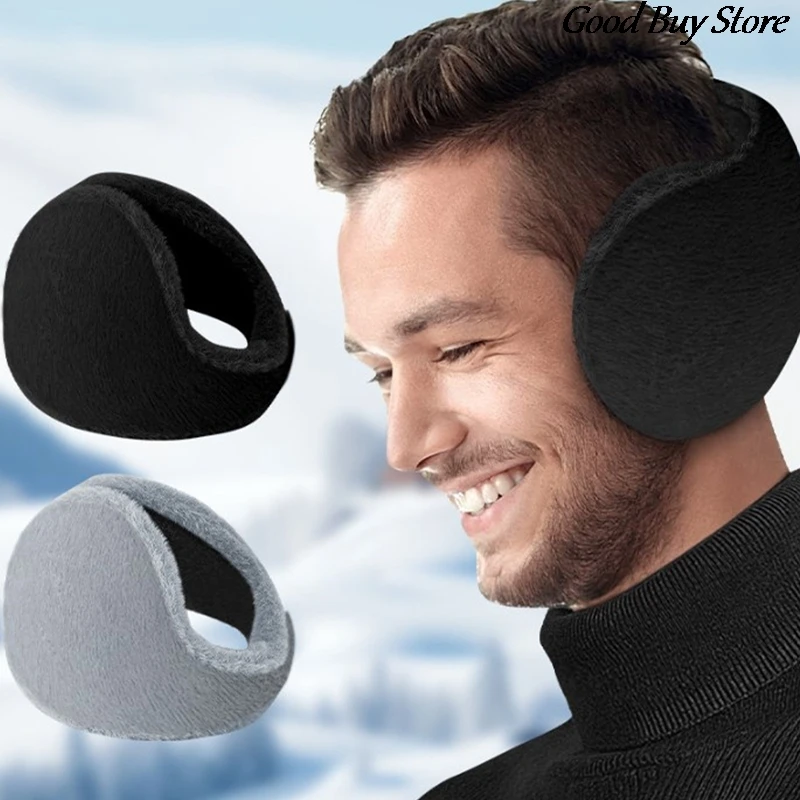 2pcs Cold Protection Earmuffs Men Women Outdoor Cycling Ear Muffs Running Skiing Ear Bags Winter Warm Plush Earflaps Ears Covers