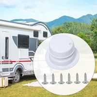 RV Roof Vent Cap Roof Pipe Exhaust Cover for Camper Trailer Camping Car With Screws Replacement Part 13.4cmx7.4cm