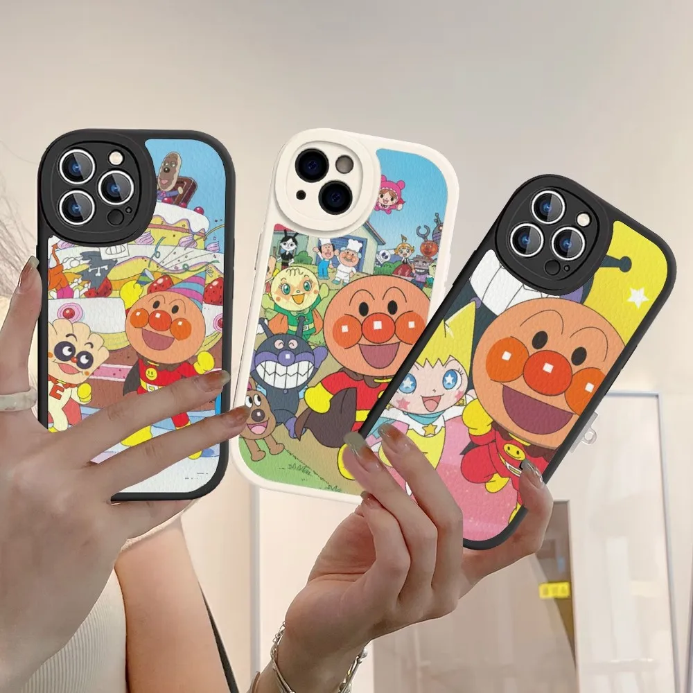 Fashion A-Anpanman    Phone Case Hard Leather For iPhone 14 13 12 Mini 11 14 Pro Max Xs X Xr 7 8 Plus Fundas