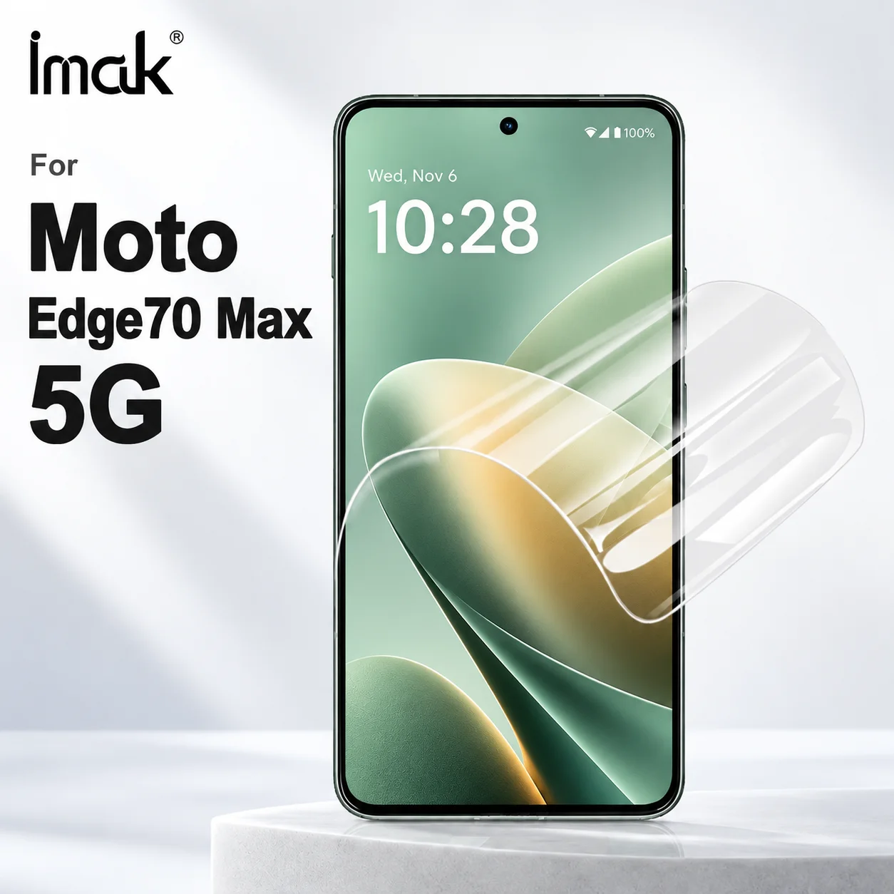 Hydrogel Film For Moto Edge 70 Max 5G Support Fingerprint Protector Film Full Screen Coverage FM0016