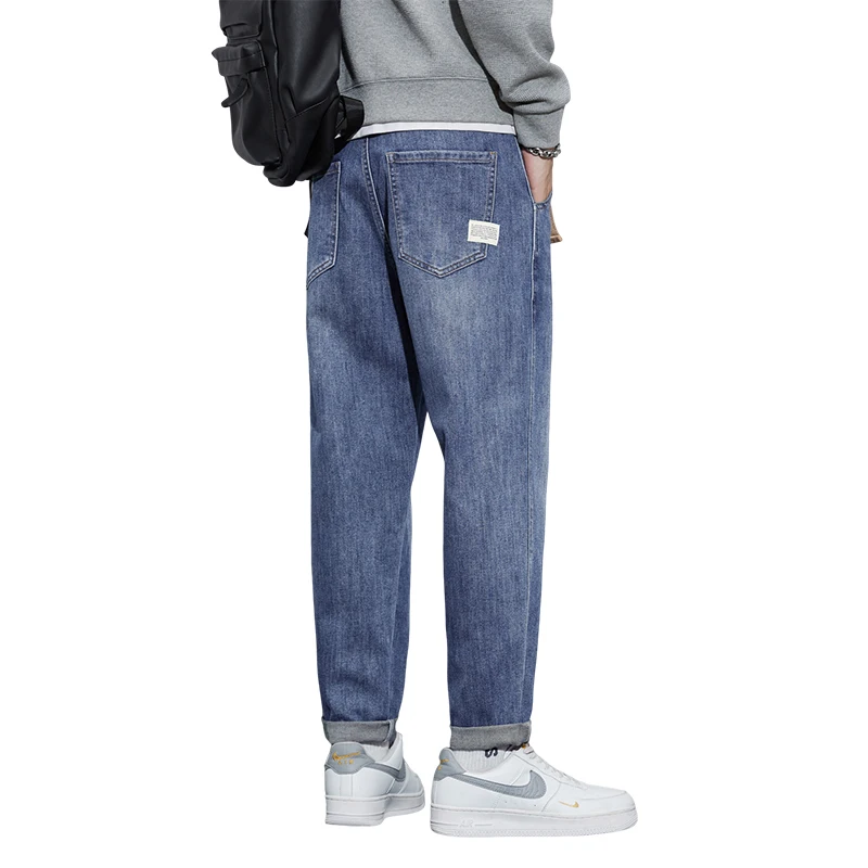 

Men's Trendy jeans All-Season Optional Fleece-Lined Cotton Blend Comfort Stretch Pants Minimalist Style Casual Tapered Trousers