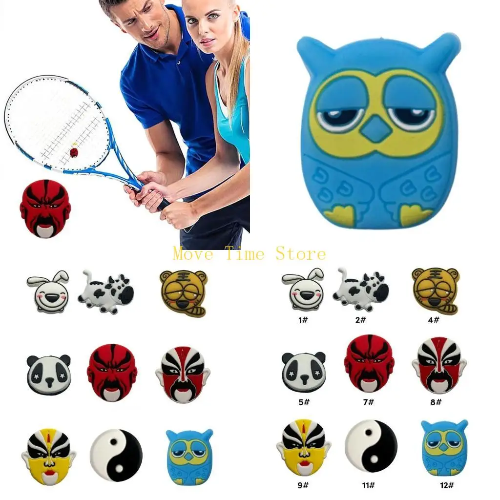 

92me милый забавный теннисный вибрация ракетка мягкий силиконовый теннисный демпфер теннис