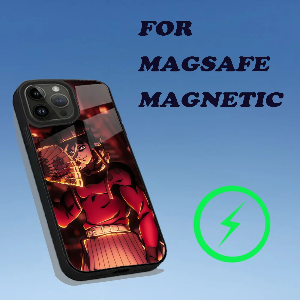حافظة هاتف Douma D-DemonS S-Slayer لهاتف iPhone 15,14,13,12,11,Plus,Pro,Max Mini Magsafe شحن لاسلكي مغناطيسي