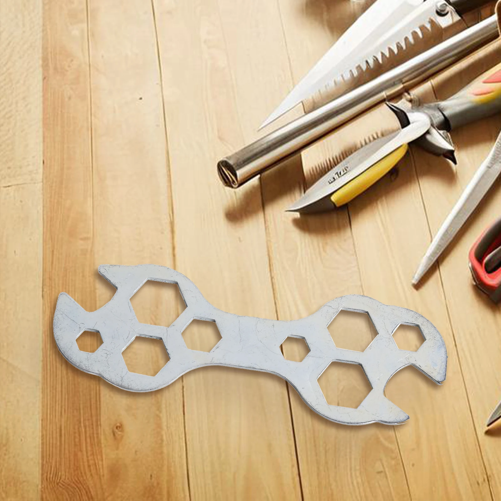 

Шестигранный ключ 8-17 мм, шестигранный ключ 10 в 1, высококачественный ключ для езды на велосипеде на открытом воздухе, маленький и компактный прочный стальной материал