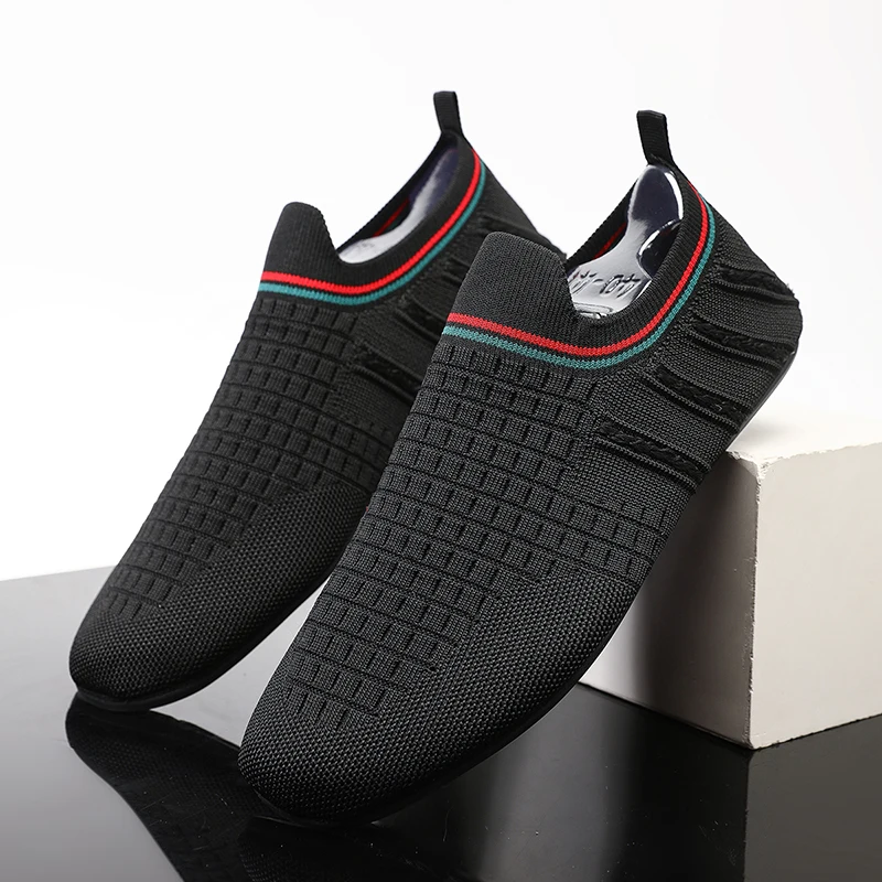 MAEDEF Summer Classic Fashion Loafers Men High Quality Outdoor Anti-slip Flats Walking Shoes Breathable Mesh Casual  Men‘s Shoes