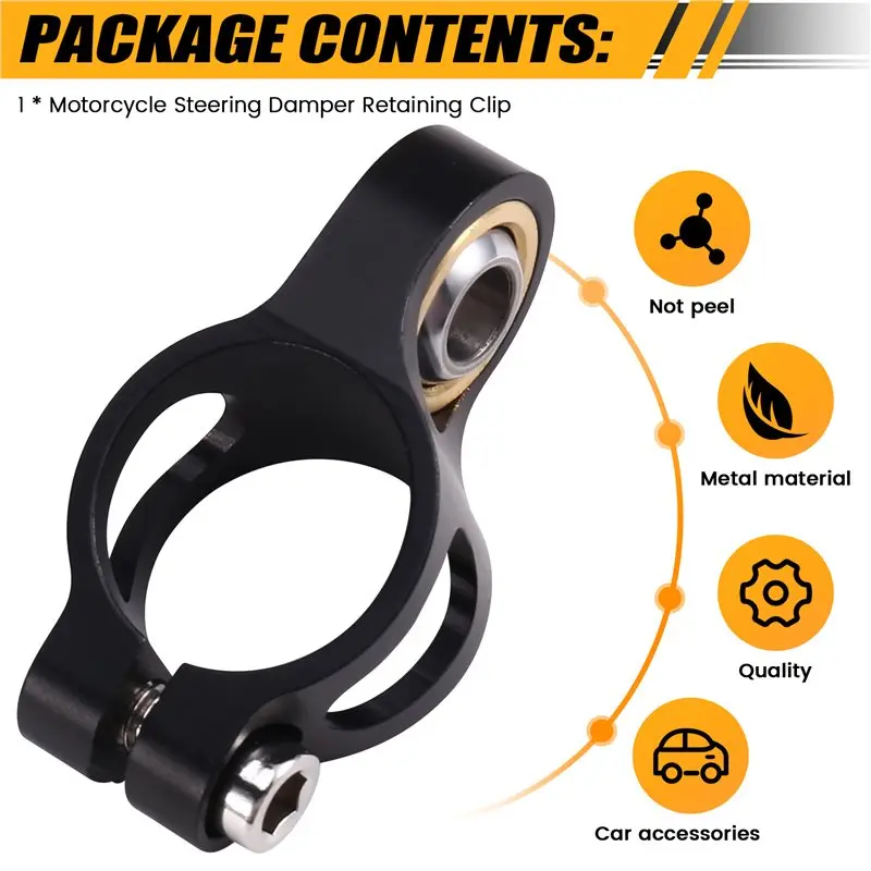 A96E-Steering Damper Retaining Clip Single Screw Base For Motorcycle Steering Stabilizer Accessories