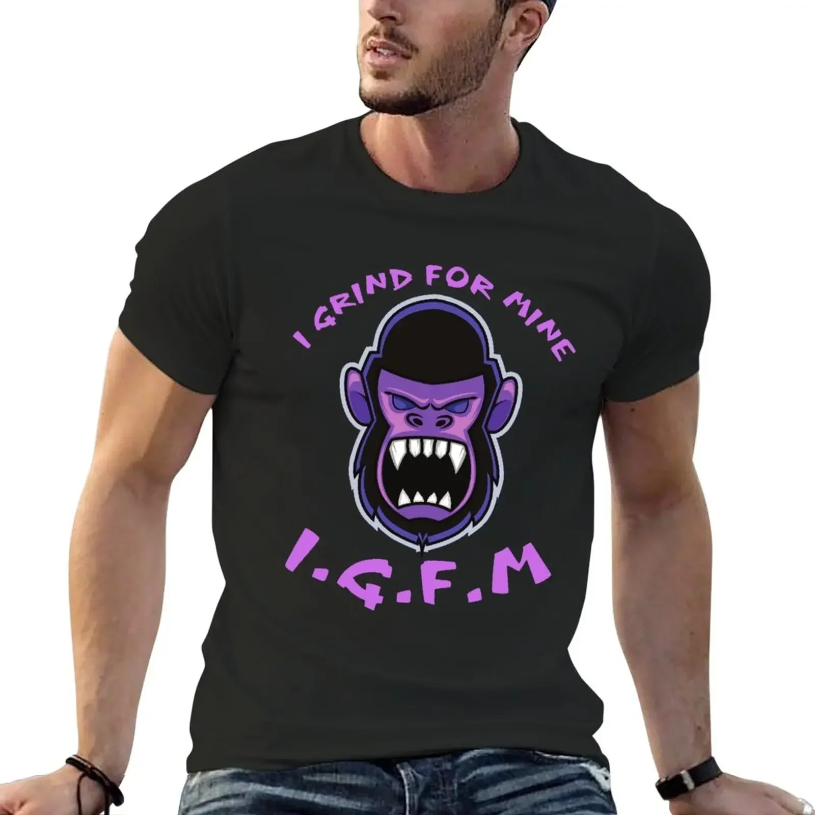 I.G.F.M I Grind For Mine T-Shirt blanks tops summer clothes fruit of the loom mens t shirts