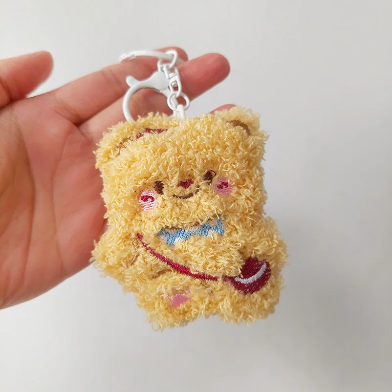 Cartoon Plüsch Puppe Schlüsselbund Tasche Charms Capybara Stern Bär Kaninchen Frosch Panda Erdbeere Bär Gans Puppe Schlüsselanhänger Weihnachtsgeschenke