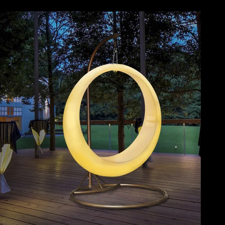 

Подвесной стул для комнаты, садовый патио, качели, торговый центр, декоративные украшения, колыбель-качалка, светящееся кольцо, кронштейн с мотивом, подвесной стул