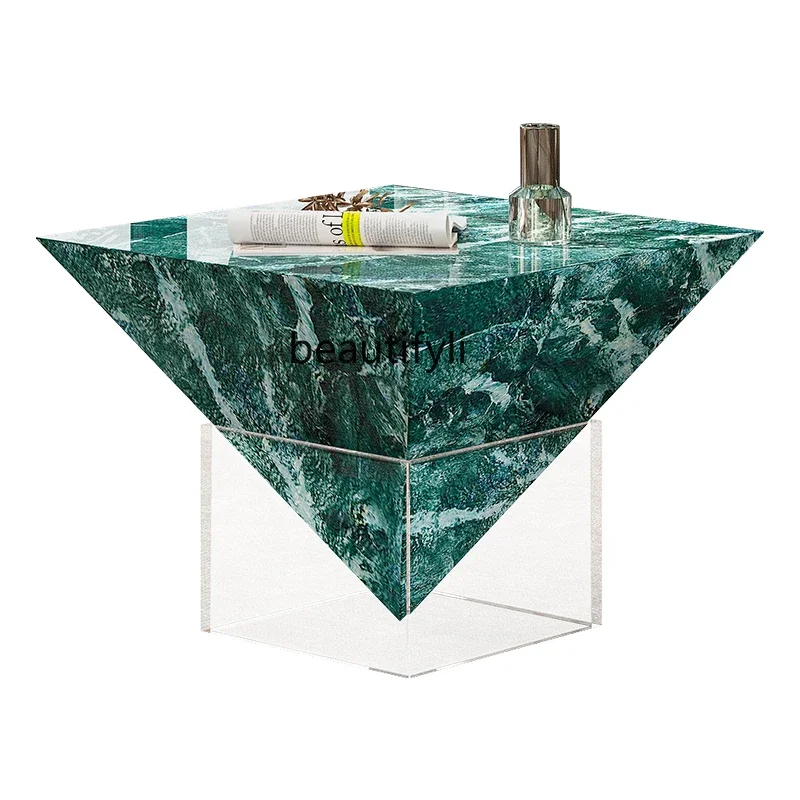 

Small coffee table minimalist Italian good-looking living room light luxury high-end sense home creative art coffee tableH
