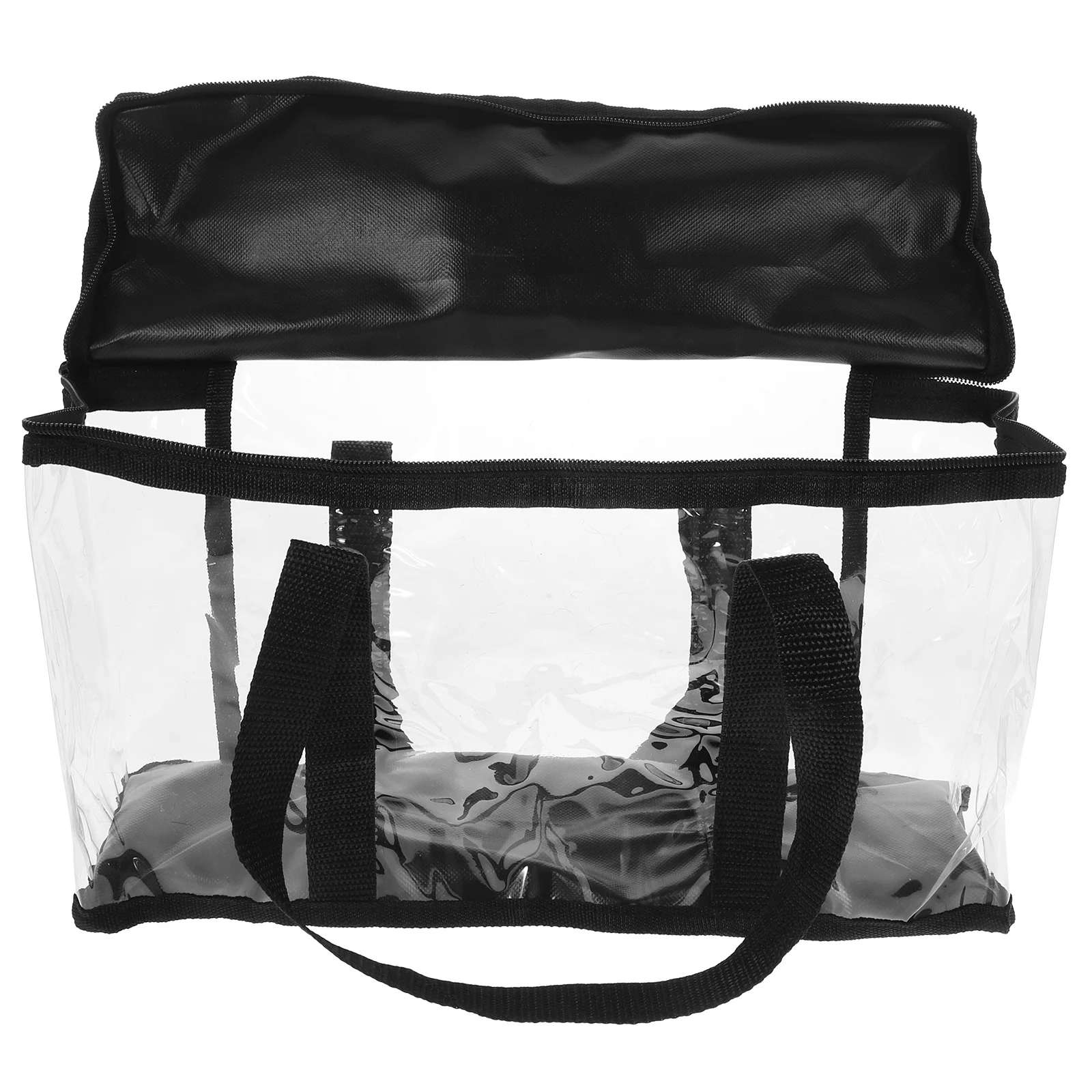 

Transparent Clear Handbag Adjustable Strap Baseball Cap Storage Bag Large Capacity Portable Clear Tote Bag for Women Stadium