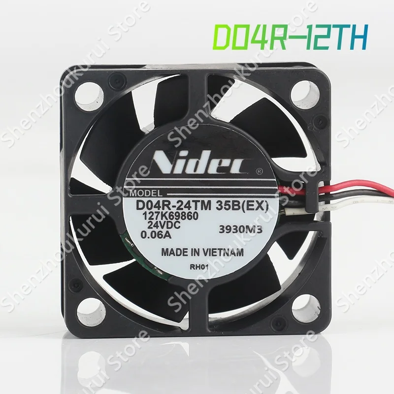 Nidec 5V 24V 48V DC12V 0.13A AC EC 4015 40X40X15MM 4CM super mute chassis industrial computer power supply D04R-12TH cooling fan