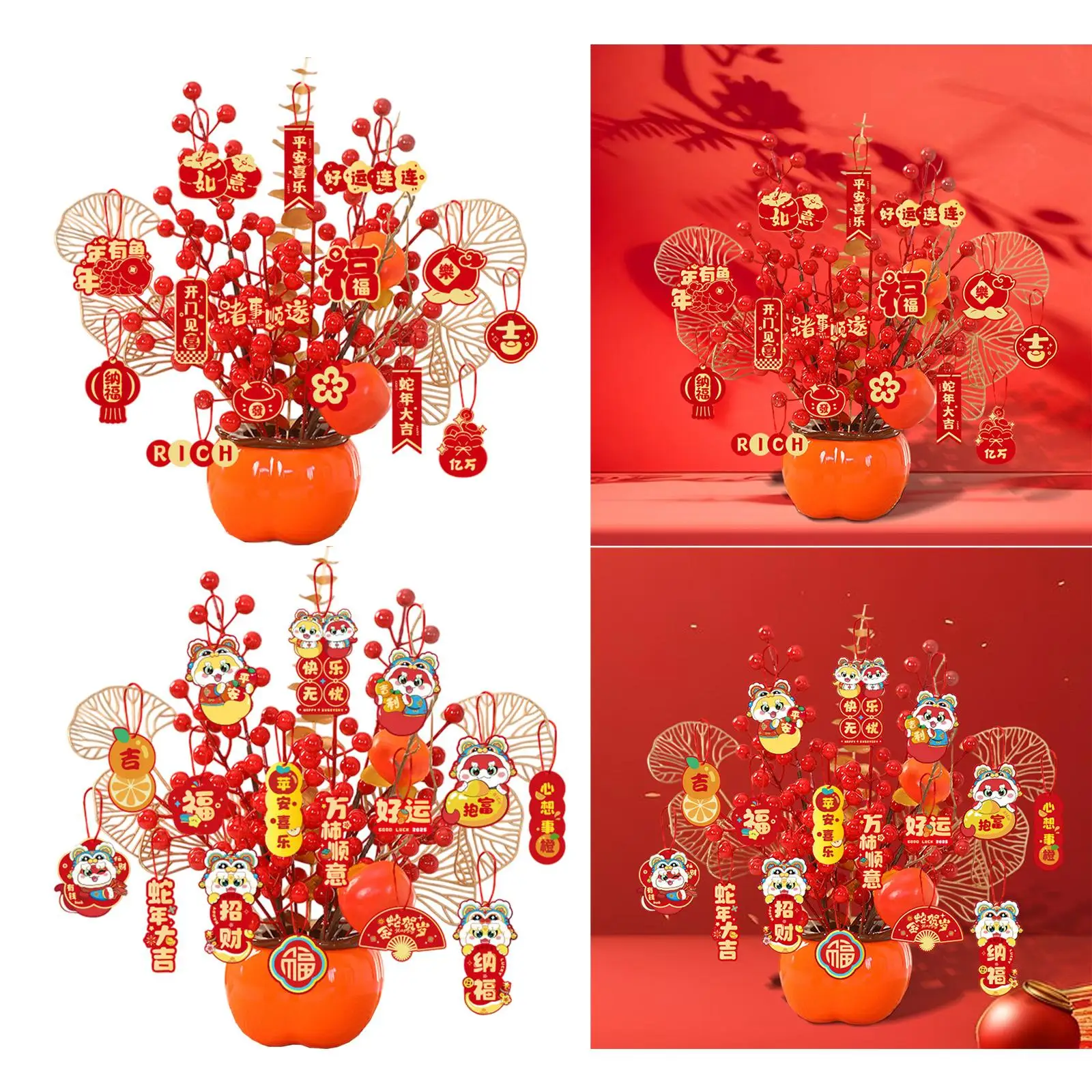 

Chinese New Year Decoration 2025 Resin Statue for Desktop Hallway Bookshelf